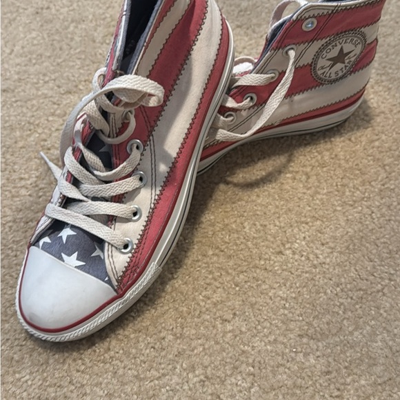 Converse Patriotic High-Tops in Red, White, and Blue - Picture 1 of 1